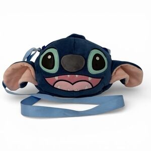 Disney Stitch Plush Crossbody Purse Blue Lilo & Stitch Kids Character Bag